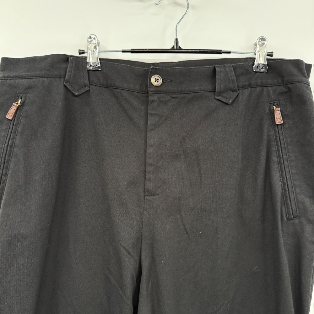 Lauren Ralph Lauren Black Women's 16W Zipper Pocket Classic Fit Trousers Pants - Picture 2 of 7